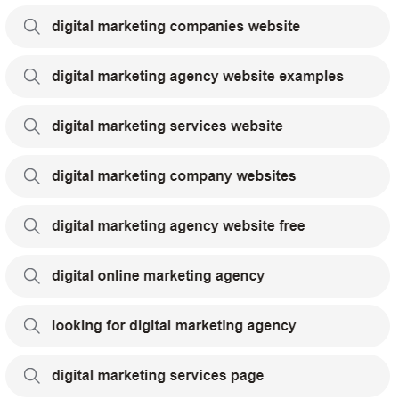 digital marketing agency company website
